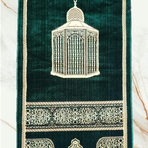 Emerald Green Checkered Prayer Mat